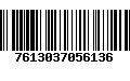 Código de Barras 7613037056136