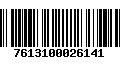 Código de Barras 7613100026141