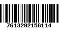 Código de Barras 7613292156114