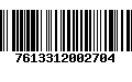 Código de Barras 7613312002704