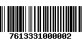 Código de Barras 7613331000002