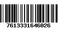 Código de Barras 7613331646026