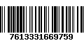 Código de Barras 7613331669759