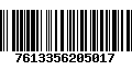 Código de Barras 7613356205017