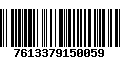 Código de Barras 7613379150059