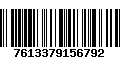 Código de Barras 7613379156792