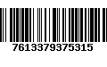 Código de Barras 7613379375315