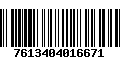 Código de Barras 7613404016671