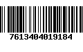 Código de Barras 7613404019184