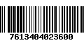 Código de Barras 7613404023600