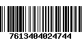 Código de Barras 7613404024744