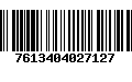 Código de Barras 7613404027127