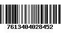 Código de Barras 7613404028452