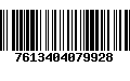 Código de Barras 7613404079928