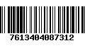 Código de Barras 7613404087312