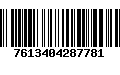 Código de Barras 7613404287781