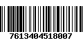 Código de Barras 7613404518007