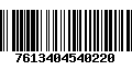 Código de Barras 7613404540220