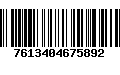 Código de Barras 7613404675892