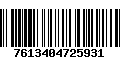 Código de Barras 7613404725931