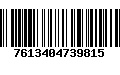 Código de Barras 7613404739815