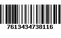 Código de Barras 7613434738116