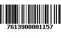 Código de Barras 7613900001157