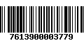 Código de Barras 7613900003779