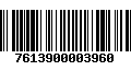 Código de Barras 7613900003960