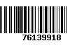 Código de Barras 76139918