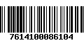 Código de Barras 7614100086104