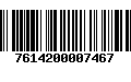 Código de Barras 7614200007467