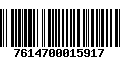 Código de Barras 7614700015917