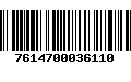 Código de Barras 7614700036110