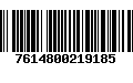 Código de Barras 7614800219185