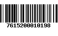 Código de Barras 7615200010198