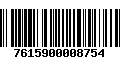 Código de Barras 7615900008754