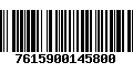 Código de Barras 7615900145800