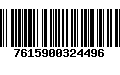 Código de Barras 7615900324496