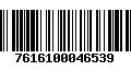 Código de Barras 7616100046539