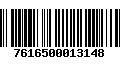 Código de Barras 7616500013148