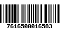 Código de Barras 7616500016583