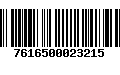 Código de Barras 7616500023215