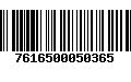 Código de Barras 7616500050365