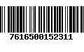 Código de Barras 7616500152311