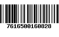 Código de Barras 7616500160828