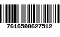 Código de Barras 7616500627512