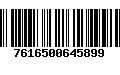 Código de Barras 7616500645899