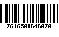 Código de Barras 7616500646070