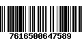 Código de Barras 7616500647589